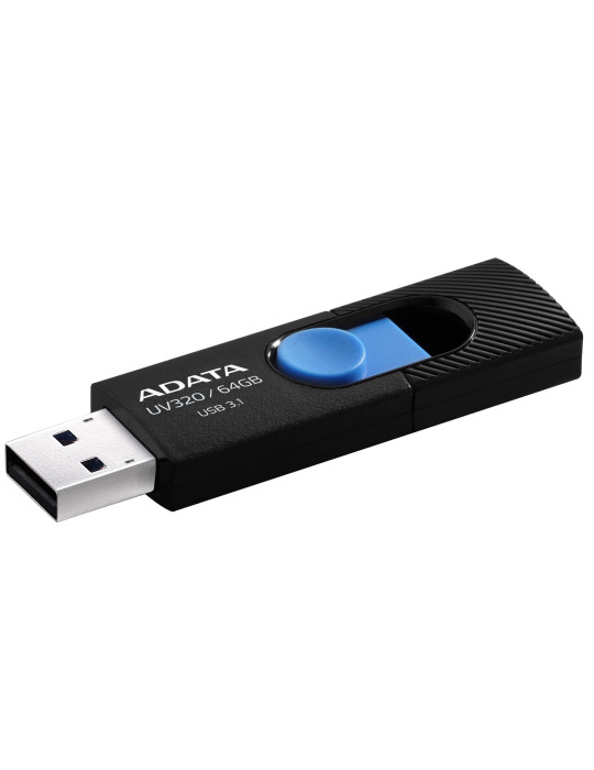 ADATA UV320 USB-muisti 64 GB USB A-tyyppi 3.2 Gen 1 (3.1 Gen 1) musta, Sininen