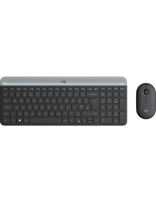 Logitech 920-009200 keyboard Mouse included Universal RF Wireless QWERTY Nordic Graphite