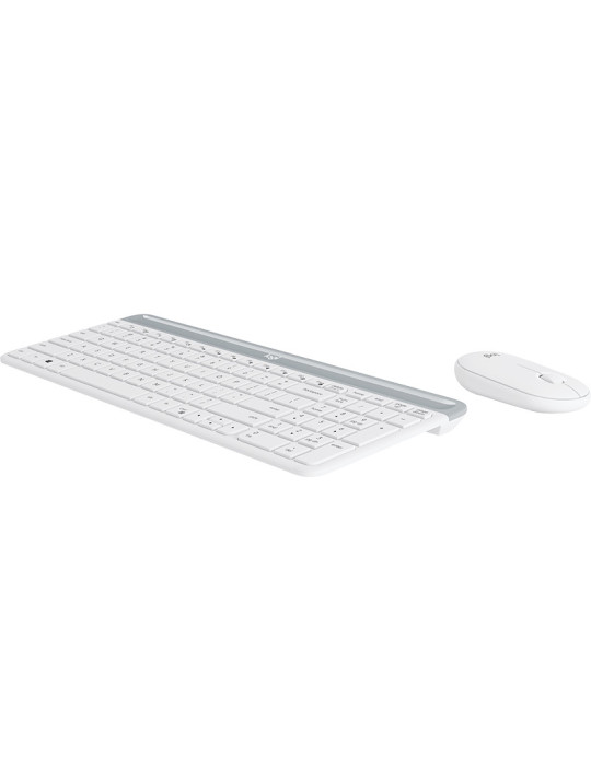 Logitech 920-009201 keyboard Mouse included Universal RF Wireless QWERTY Nordic White