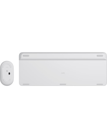 Logitech 920-009201 keyboard Mouse included Universal RF Wireless QWERTY Nordic White