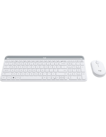 Logitech 920-009201 keyboard Mouse included Universal RF Wireless QWERTY Nordic White