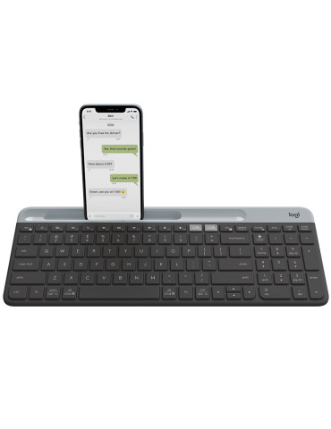 Logitech 920-009274 keyboard Universal RF Wireless + Bluetooth Nordic Graphite