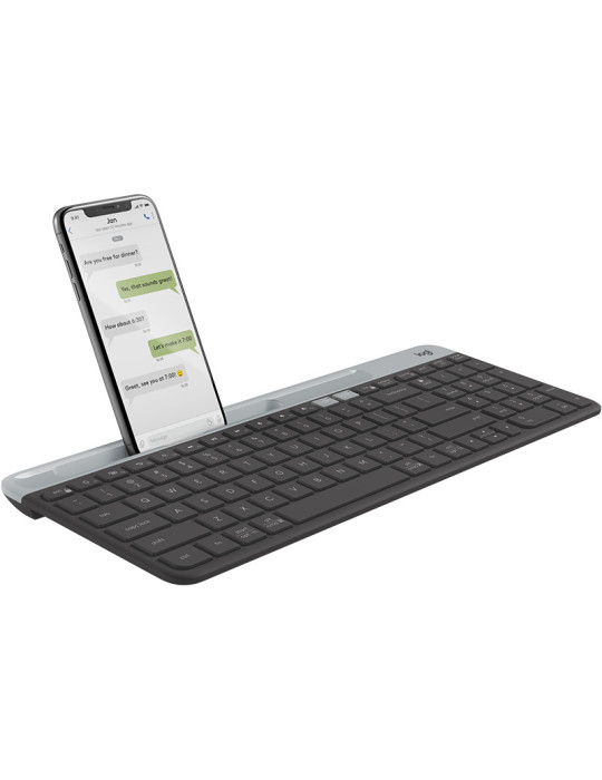 Logitech 920-009274 keyboard Universal RF Wireless + Bluetooth Nordic Graphite