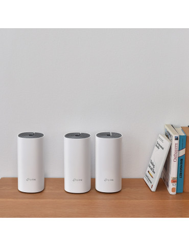 TP-Link Deco E4 (3-pack) Kaksitaajuus (2,4 GHz 5 GHz) Wi-Fi 5 (802.11ac) Valkoinen, Harmaa 2 Sisäinen
