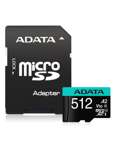 ADATA Premier Pro 512 GB MicroSDXC Klass 10 ADATA Premier Pro 512 GB MicroSDXC Klass 10