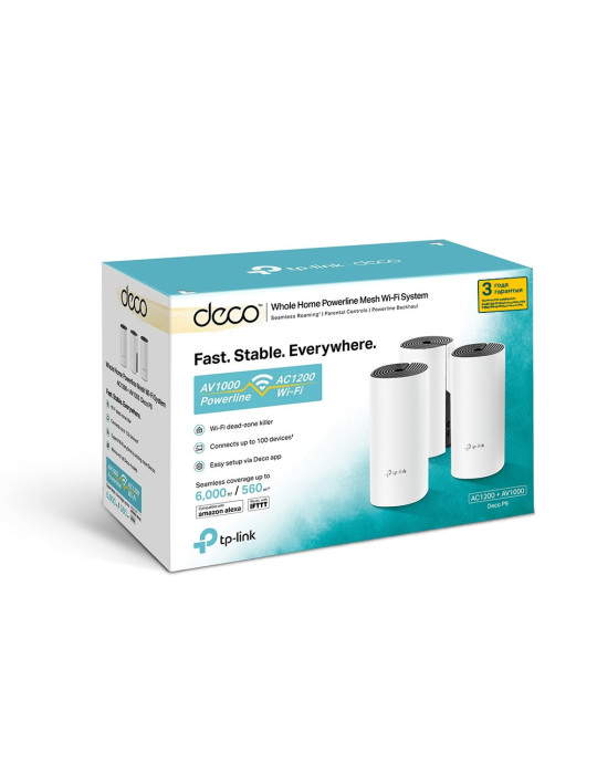 TP-Link Deco P9 (3-pack) Dual-band (2.4 GHz   5 GHz) Wi-Fi 5 (802.11ac) White 2 Internal