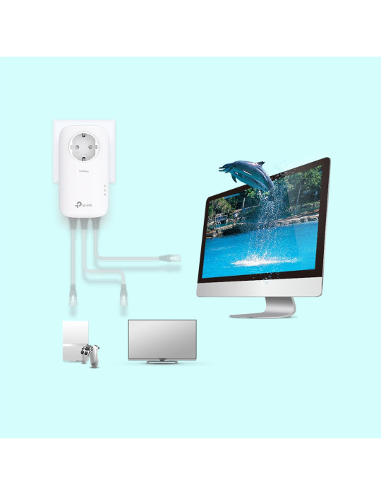 TP-Link TL-PA8033P KIT PowerLine network adapter 1300 Mbit s Ethernet LAN White 2 pc(s)