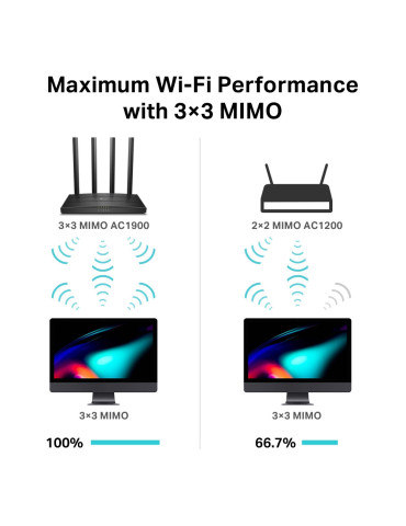 TP-Link Archer C80 langaton reititin Gigabitti Ethernet Kaksitaajuus (2,4 GHz 5 GHz) musta
