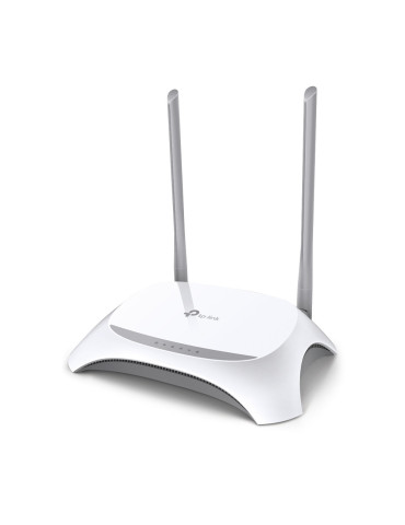TP-Link TL-MR3420 langaton reititin Nopea Ethernet Yksi kaista (2,4 GHz) musta, Valkoinen