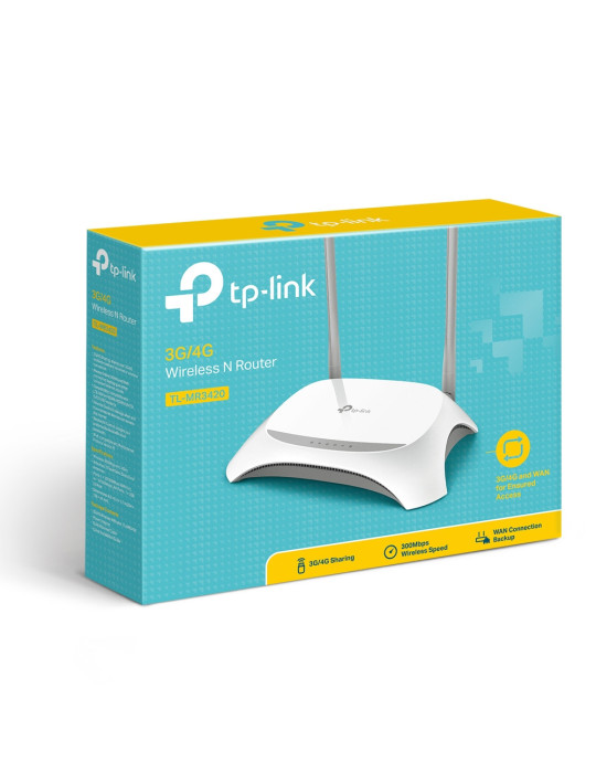 TP-Link TL-MR3420 wireless router Fast Ethernet Single-band (2.4 GHz) Black, White