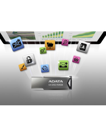 ADATA UV250 USB-sticka 16 GB USB Type-A 2.0 Silver ADATA UV250 USB-sticka 16 GB USB Type-A 2.0 Silver