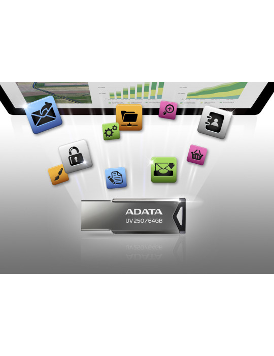ADATA UV250 USB flash drive 16 GB USB Type-A 2.0 Silver