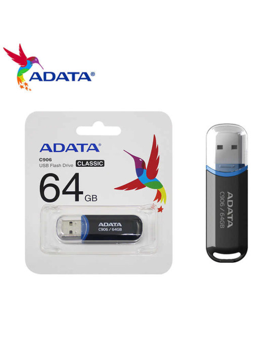 ADATA C906 USB flash drive 64 GB USB Type-A 2.0 Black