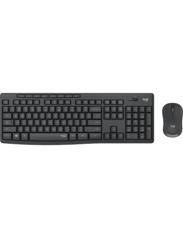 Logitech 920-009810 keyboard Mouse included Office RF Wireless QWERTY Nordic Graphite