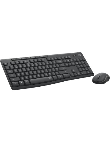 Logitech 920-009810 keyboard Mouse included Office RF Wireless QWERTY Nordic Graphite