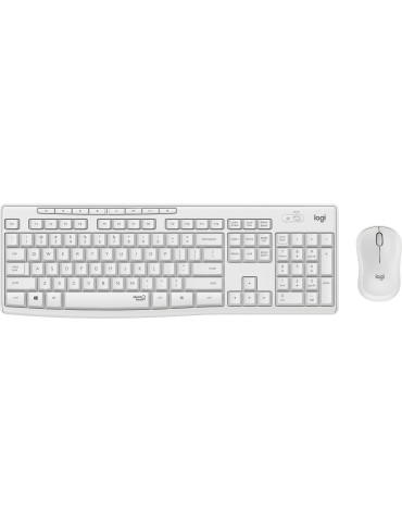 Logitech 920-009830 keyboard Mouse included Office RF Wireless QWERTY Nordic White