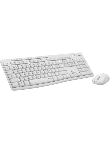 Logitech 920-009830 keyboard Mouse included Office RF Wireless QWERTY Nordic White