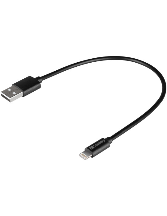 Sandberg USBLightning MFI 0.2m Black