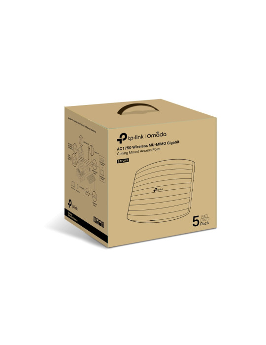 TP-Link Omada EAP245(5-PACK) WLAN-tukiasema 1750 Mbit s Valkoinen Power over Ethernet -tuki