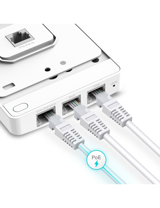 TP-Link Omada EAP615-WALL WLAN-tukiasema 1774 Mbit s Valkoinen Power over Ethernet -tuki