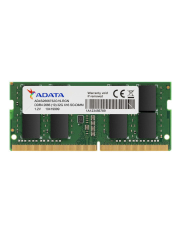 ADATA AD4S26668G19-SGN muistimoduuli 8 GB DDR4 2666 MHz ADATA AD4S26668G19-SGN muistimoduuli 8 GB DDR4 2666 MHz