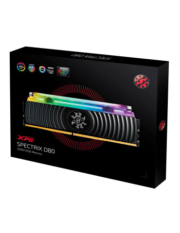 XPG SPECTRIX D80 RAM-minnen 16 GB 2 x 8 GB DDR4 3200 MHz XPG SPECTRIX D80 RAM-minnen 16 GB 2 x 8 GB DDR4 3200 MHz