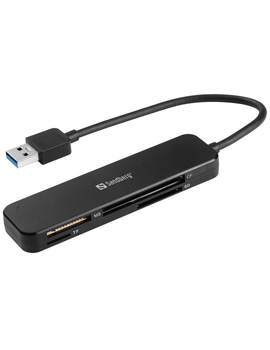 Sandberg 134-32 card reader USB 3.2 Gen 1 (3.1 Gen 1) Black