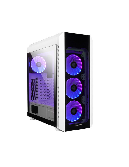 Chieftec GL-03W-OP computer case Midi Tower White