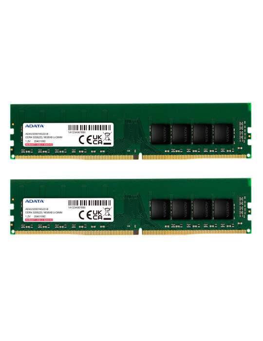 ADATA AD4U320016G22-DTGN memory module 32 GB 2 x 16 GB DDR4 3200 MHz