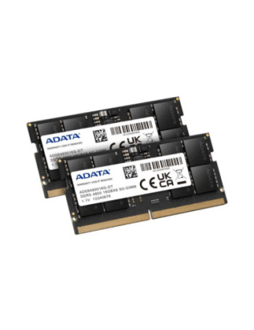 ADATA AD5S480032G-S muistimoduuli 32 GB 1 x 32 GB DDR5 4800 MHz ADATA AD5S480032G-S muistimoduuli 32 GB 1 x 32 GB DDR5 4800 MHz