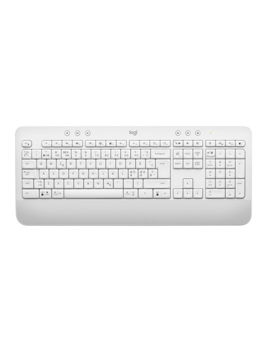 Logitech 920-010983 keyboard Office Bluetooth QWERTY Nordic White