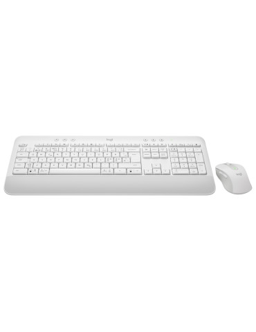 Logitech 920-011038 keyboard Mouse included Office Bluetooth QWERTY Nordic White