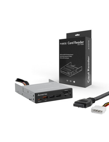 Chieftec CRD-908H kortläsare USB 3.2 Gen 1 (3.1 Gen 1) Intern Svart