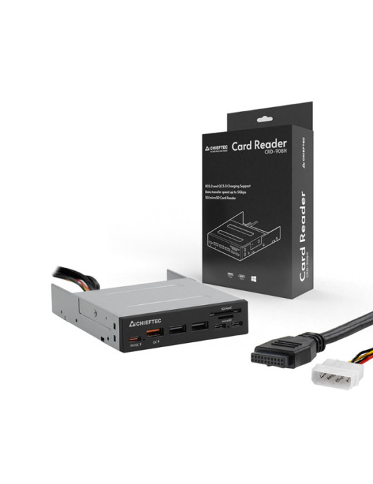 Chieftec CRD-908H card reader USB 3.2 Gen 1 (3.1 Gen 1) Internal Black