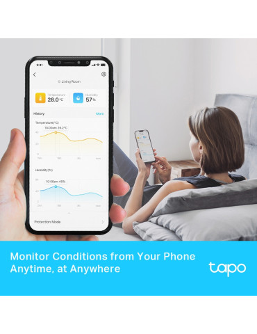 TP-Link Tapo T315 Indoor Temperature & humidity sensor Freestanding Wireless