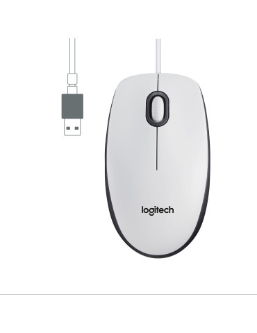 Logitech 910-006764 mouse Office Ambidextrous USB Type-A Optical 1000 DPI