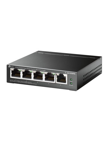 TP-Link TL-SG105MPE network switch L2 Gigabit Ethernet (10 100 1000) Power over Ethernet (PoE) Black