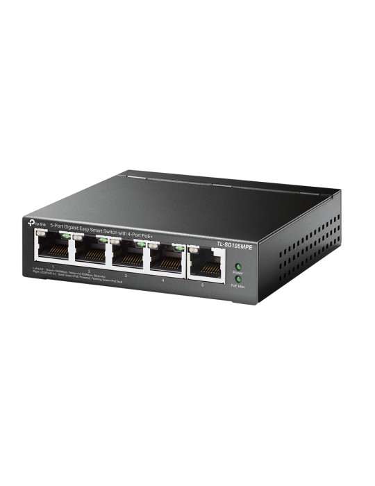TP-Link TL-SG105MPE nätverksswitchar L2 Gigabit Ethernet (10 100 1000) Strömförsörjning via Ethernet (PoE) stöd Svart