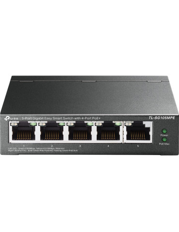 TP-Link TL-SG105MPE network switch L2 Gigabit Ethernet (10 100 1000) Power over Ethernet (PoE) Black