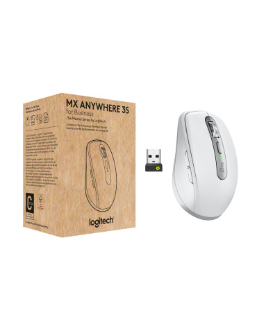 Logitech MX Anywhere 3S for Business mouse Office Right-hand RF Wireless + Bluetooth Laser 8000 DPI