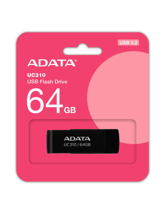 ADATA UC310 USB flash drive 64 GB USB Type-A 3.2 Gen 1 (3.1 Gen 1) Black