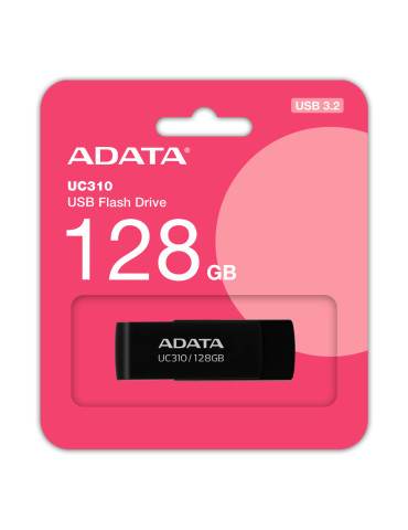 ADATA UC310 USB flash drive 128 GB USB Type-A 3.2 Gen 1 (3.1 Gen 1) Black ADATA UC310 USB flash drive 128 GB USB Type-A 3.2 Gen 1 (3.1 Gen 1) Black