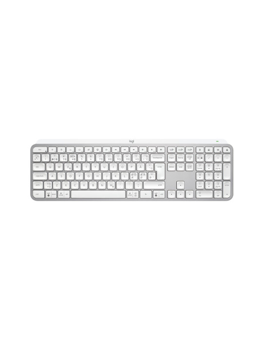 Logitech 920-011582 keyboard Universal RF Wireless + Bluetooth QWERTY Nordic Aluminum, White