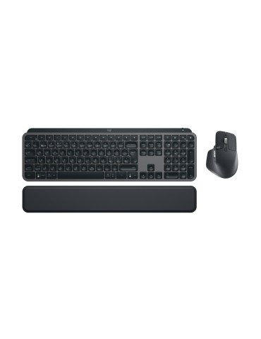 Logitech MX Keys S Combo keyboard Mouse included Office RF Wireless + Bluetooth Danish, Finnish, Norwegian, Swedish Graphite