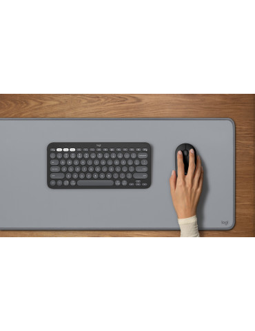 Logitech 910-007015 mouse Travel Ambidextrous RF Wireless + Bluetooth Optical 4000 DPI