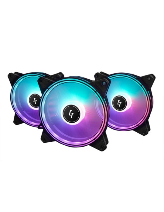 Chieftec Chieftronic Nova Set Fan 4.72" (12 cm) Black 3 pc(s)