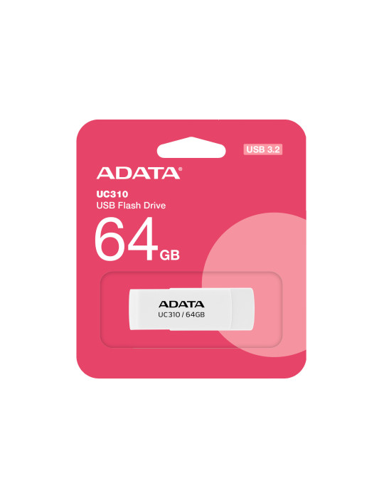 ADATA UC310 USB flash drive 64 GB USB Type-A 3.2 Gen 1 (3.1 Gen 1) White