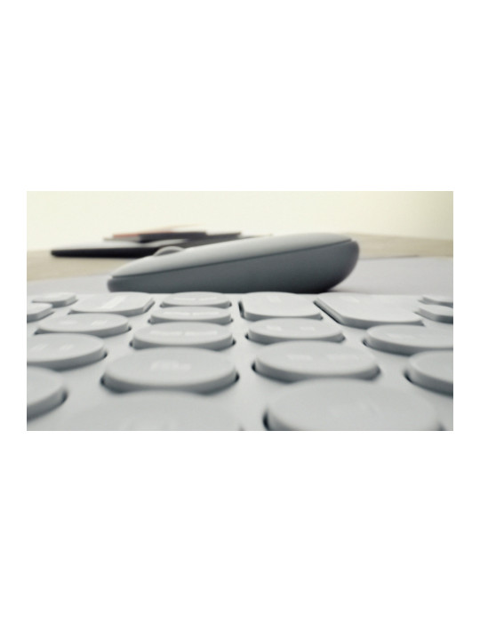 Logitech 920-011880 keyboard Universal RF Wireless + Bluetooth QWERTY Nordic White