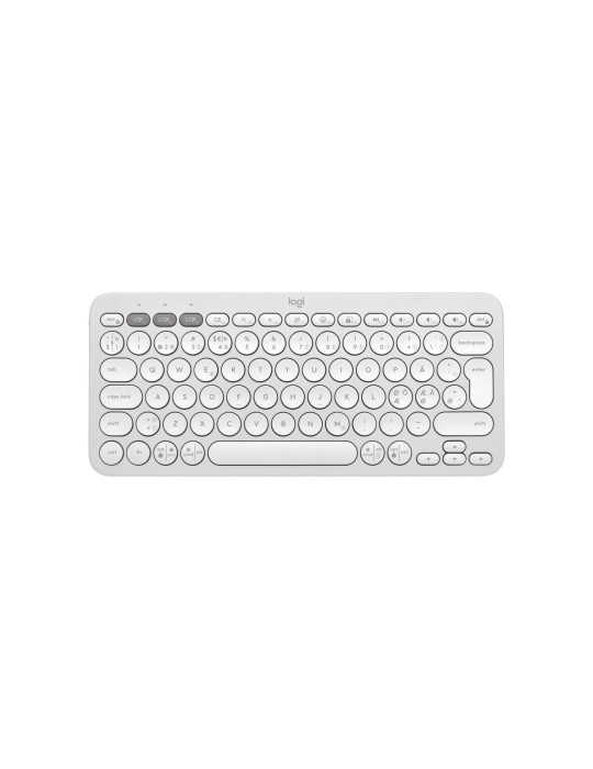 Logitech 920-011880 keyboard Universal RF Wireless + Bluetooth QWERTY Nordic White