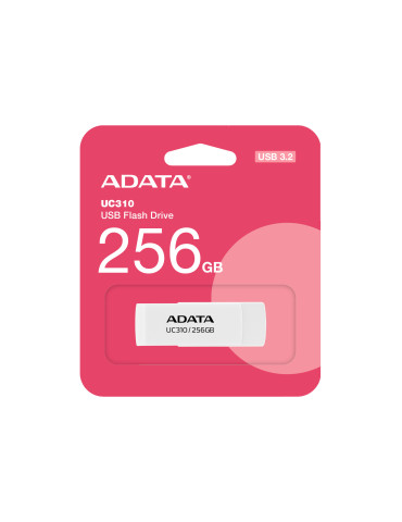 ADATA UC310 USB-muisti 256 GB USB A-tyyppi 3.2 Gen 1 (3.1 Gen 1) Valkoinen ADATA UC310 USB-muisti 256 GB USB A-tyyppi 3.2 Gen 1 (3.1 Gen 1) Valkoinen